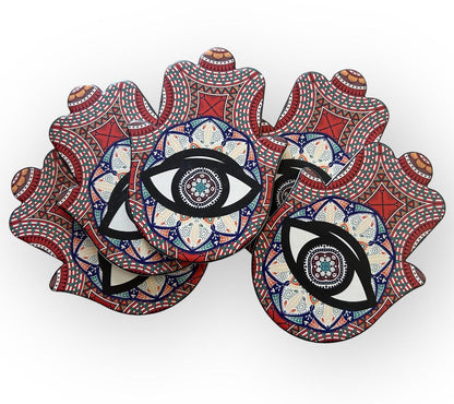 Hamsa coasters